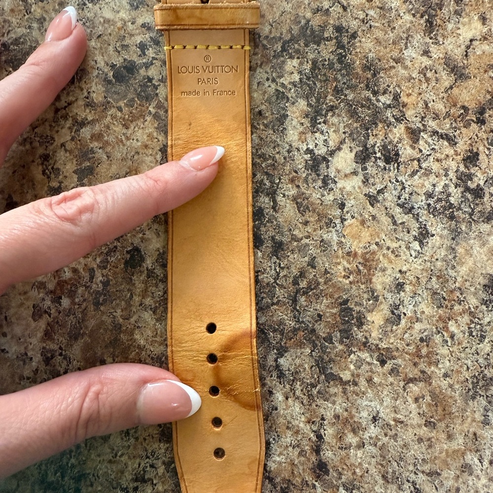 Louis Vuitton Light Brown Leather Strap